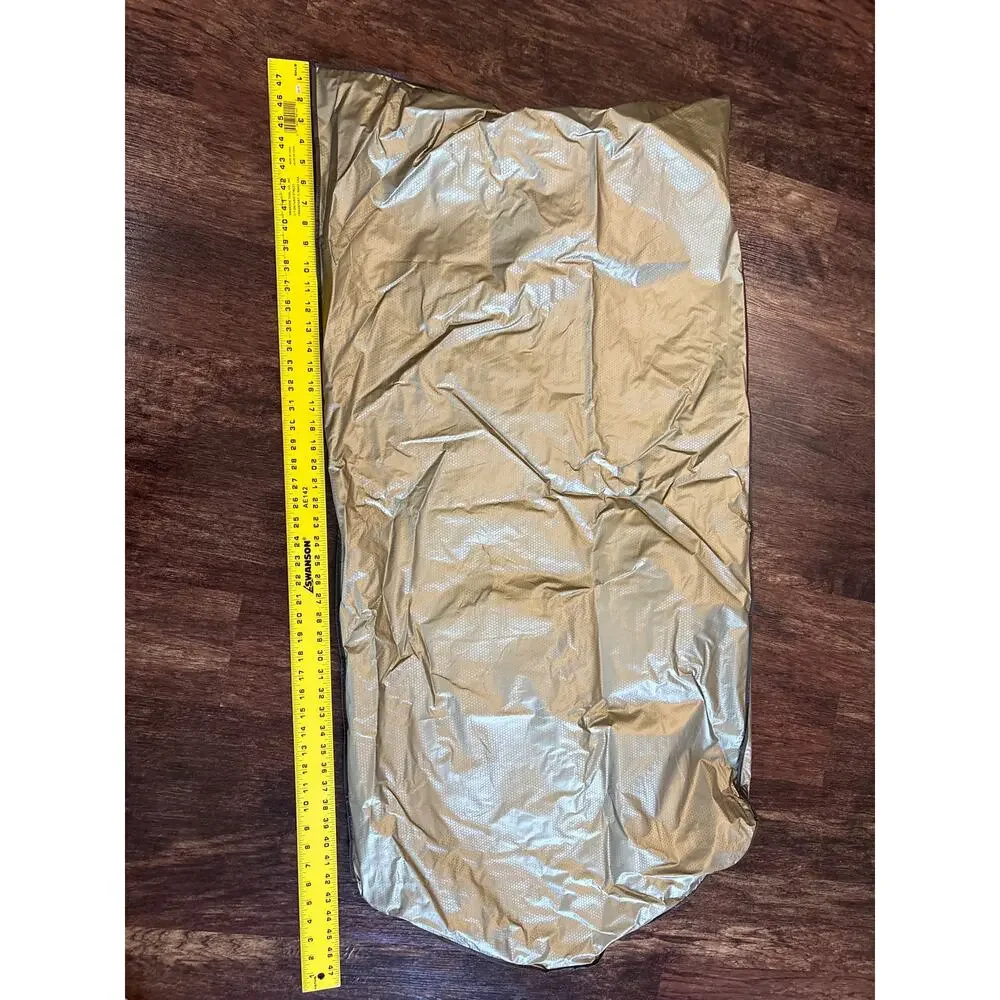 Vintage Kohls Gold Zippered Travel Garment Storage Bag 23.5 Wide